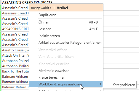Start JTL workflow manually